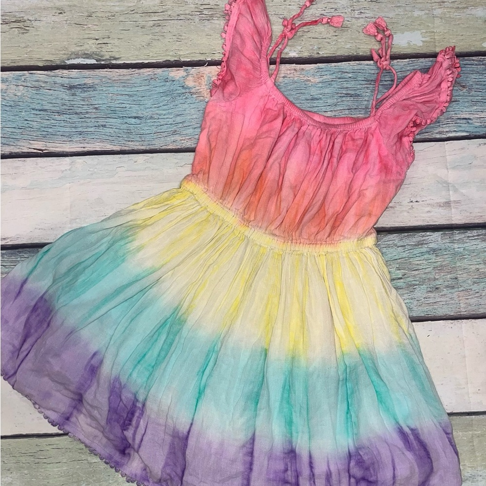 Pandemonium Colorful Watercolor Gradient Dress